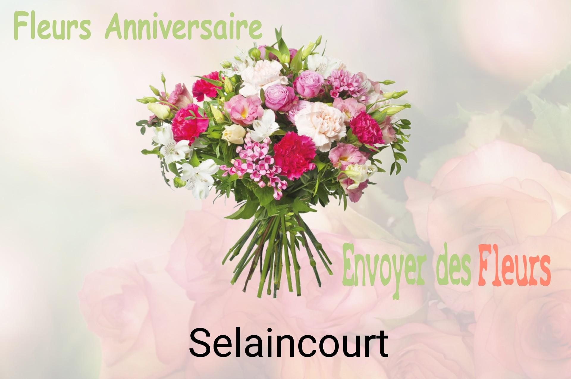Bouquet de fleurs d’anniversaire livré à Selaincourt