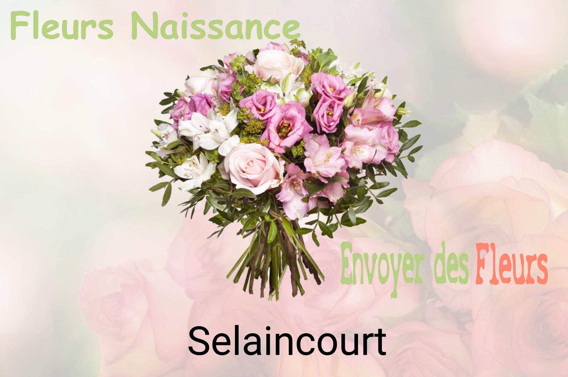 Bouquet de fleurs de naissance livré à Selaincourt
